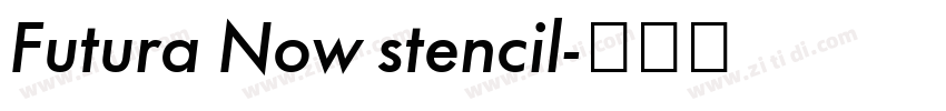Futura Now stencil字体转换